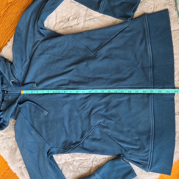 Athleta Blue Full Zip Sweatshirt Jacket, Womens Large Tall, Great Condition - Picture 6 of 11